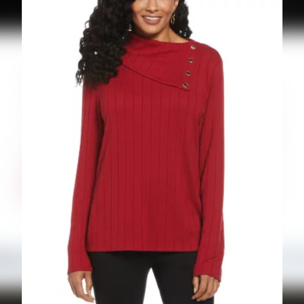 🍒 Rafaella Cowl Neck Sweater. XL. New With Tags!